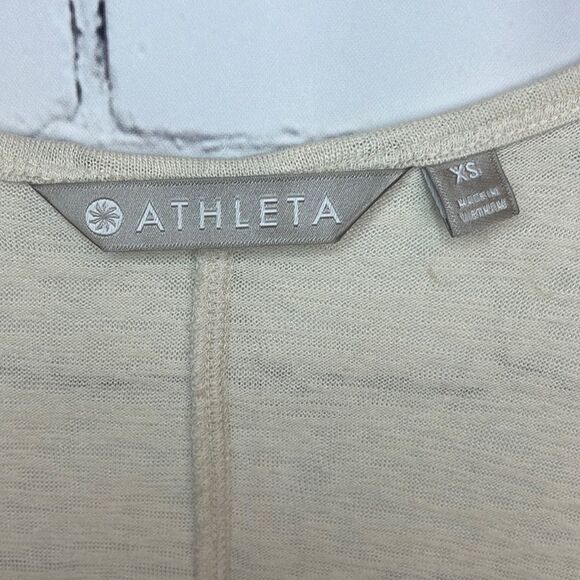Athleta Cream Relaxed Fit Maxi Dress - Picture 2 of 8